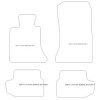 Tapis pour BMW Serie 5 (F11) Touring 2013-2017 MTM