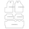 Tapis velour pour Ford Connect Tourneo 7 posti 03.2004-2013 MTM