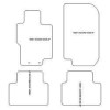 Tapis velour pour Honda Accord VII 2003-08.2008 MTM