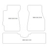 Tapis velour pour Honda Civic V 1991-1995 MTM