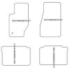 Tapis velour pour Jeep Commander (XK) 2006-2010 MTM