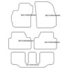 Tapis velour pour Mazda 5 II 7 posti 2005-09.2010 MTM