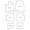 Tapis velour pour Nissan Qashqai +2 10.2008-2014 MTM