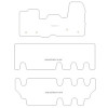 Tapis velour pour Ford Custom bus (cambio manuale) 2013-2023 MTM