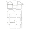 Tapis velour pour Mercedes Vito autobus 08.2003-2014 MTM