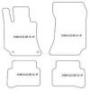 Tapis velour pour Mercedes CLS Shooting Brake 10.2012-02.2018 MTM