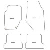 Tapis velour pour Peugeot 308 I CC 2009-2014 MTM