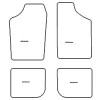 Tapis velour pour Volkswagen Polo II 1981-1994 MTM