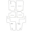 Tapis velour pour Mercedes GLS (X166) 7 posti 2016-2019 MTM