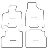 Tapis velour pour Chrysler Grand Voyager IV STOW'N GO 2001-2007 MTM
