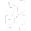 Tapis velour pour Mercedes GLS (X167) 5 posti 12.2019- MTM