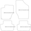 Tapis personnalise pour Citroen C4 II 10.2010-12.2020 MTM