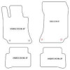 Tapis personnalise pour Mercedes Classe E (W212) 03.2009-03.2016 MTM