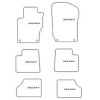 Tapis personnalise pour Mercedes Classe GL (X164) 02.2006-2012 MTM