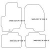 Tapis personnalise pour Mitsubishi Colt (Z30) 5 porte 11.2008-2012 MTM