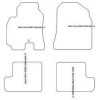 Tapis personnalise pour Toyota RAV4 II (XA20) (fendinebbia rettangolari) 5 porte 2000-01.2006 MTM