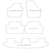 Tapis personnalise pour Seat Alhambra II 7 posti 09.2010-03.2022 MTM