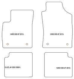 Tappetini per Fiat 500 2013- MTM One
