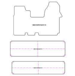 Tappetini per Opel Vivaro bus 2001-2014 MTM One