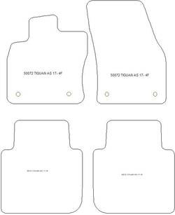 Tapis pour Volkswagen Tiguan III Allspace 11.2017-10.2023 MTM One