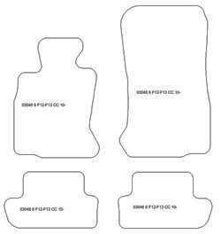 Tapis pour BMW Serie 6 (F13) Coupe 2011- MTM One