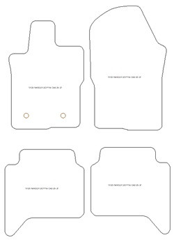 Tapis pour Ford Ranger Double Cab 2022- MTM One