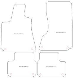 Tapis pour Maserati Ghibli S Q4 2013- MTM One