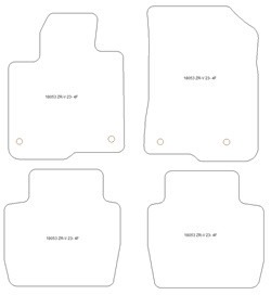 Tapis pour Honda ZR-V e:HEV Hybrid 2023- MTM One