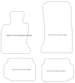 Tapis pour BMW Serie 5 (F11) Touring X-Drive 06.2010-2013 MTM One