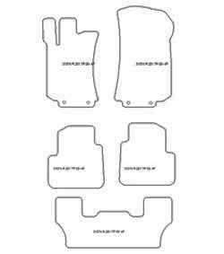 Tappetini per Mercedes Classe R (W251) 7 posti 2005-2013 MTM Plus