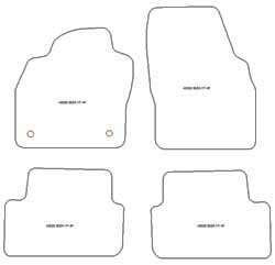 Tappetini per Seat Ibiza V (6F) 06.2017- MTM Plus