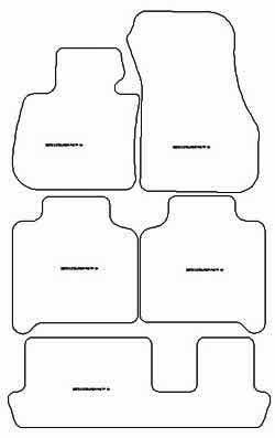 Tapis pour BMW Serie 2 (F46) Gran Tourer 7 sieges 2015- MTM Plus