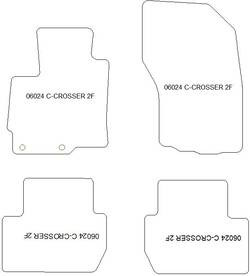es. tapis de sol auto MTM Top - bordure noire similicuir - surpiqure blanche