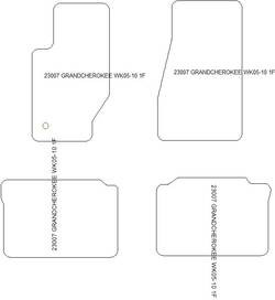 es. tapis de sol auto MTM Top - bordure noire similicuir - surpiqure blanche