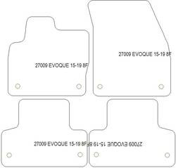 es. tapis de sol auto MTM Top - bordure noire similicuir - surpiqure blanche