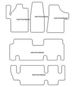 es. tapis de sol auto MTM Top - bordure noire similicuir - surpiqure blanche