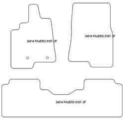 es. tapis de sol auto MTM Top - bordure noire similicuir - surpiqure blanche