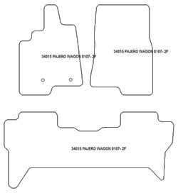 es. tapis de sol auto MTM Top - bordure noire similicuir - surpiqure blanche