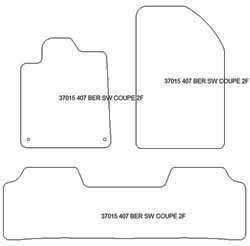 es. tapis de sol auto MTM Top - bordure noire similicuir - surpiqure blanche