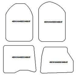 es. tapis de sol auto MTM Top - bordure noire similicuir - surpiqure blanche