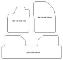 es. tapis de sol auto MTM Top - bordure noire similicuir - surpiqure blanche