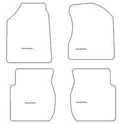 es. tapis de sol auto MTM Top - bordure noire similicuir - surpiqure blanche