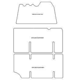 es. tapis de sol auto MTM Top - bordure noire similicuir - surpiqure blanche