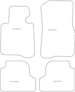 Tappetini per BMW Serie 4 (F36) Gran Coupe 2014-10.2021 MTM Top