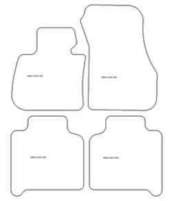 Tappetini per BMW Serie 2 (F46) Gran Tourer 5 posti 03.2015- MTM Top