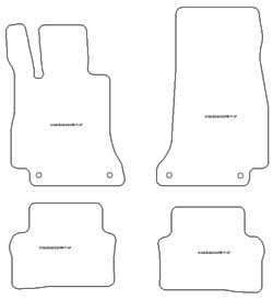 Tappetini per Mercedes Classe E (C238) Coupe 04.2017-07.2023 MTM Top