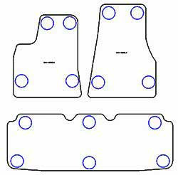 Tapis pour Tesla Model S 2012-12.2020 MTM Top