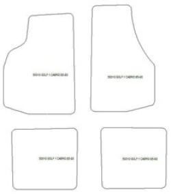 Tapis pour Volkswagen Golf 1 Cabrio 1979-1993 MTM Top