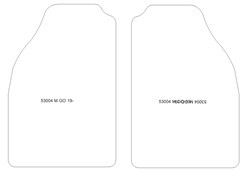 es. tapis de sol auto MTM Top - bordure noire similicuir - surpiqure blanche
