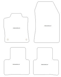 Tapis pour Peugeot 308 III (P51) station wagon (aussi Plug-in Hybrid) 12.2021- MTM Top